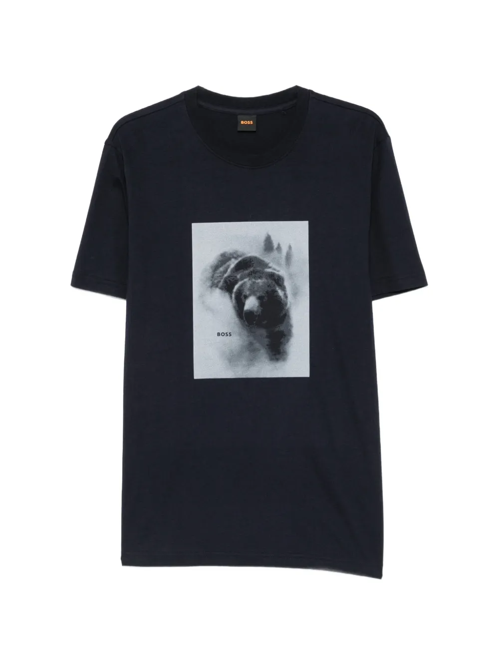 BOSS bear-print T-shirt - Blau