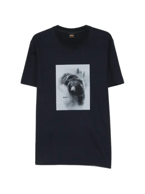 BOSS T-Shirt mit Bären-Print