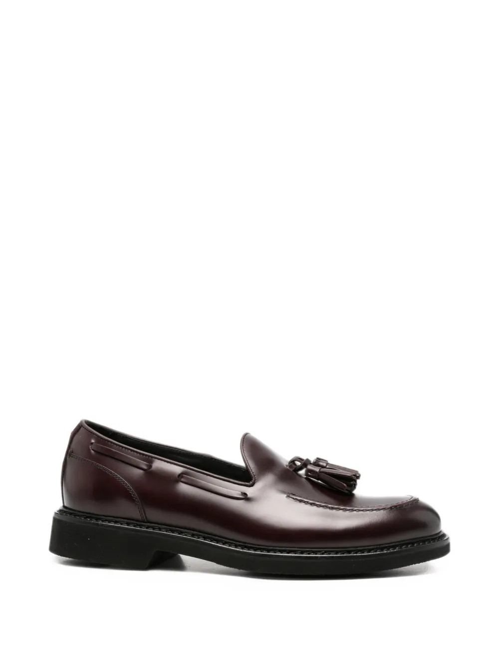 Canali tassel leather loafers - Braun
