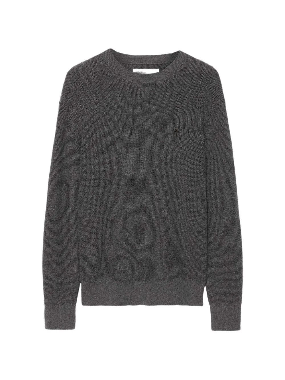 AllSaints Aspen wafelgebreide trui van wolblend Grijs