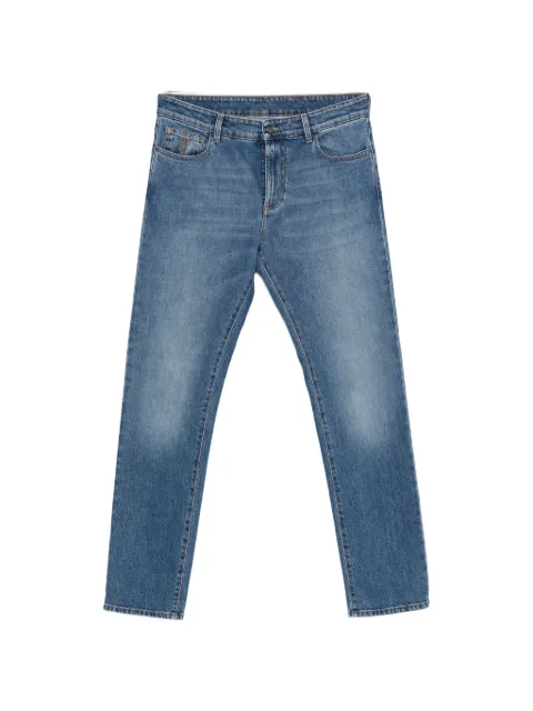 Canali faded straight-leg jeans