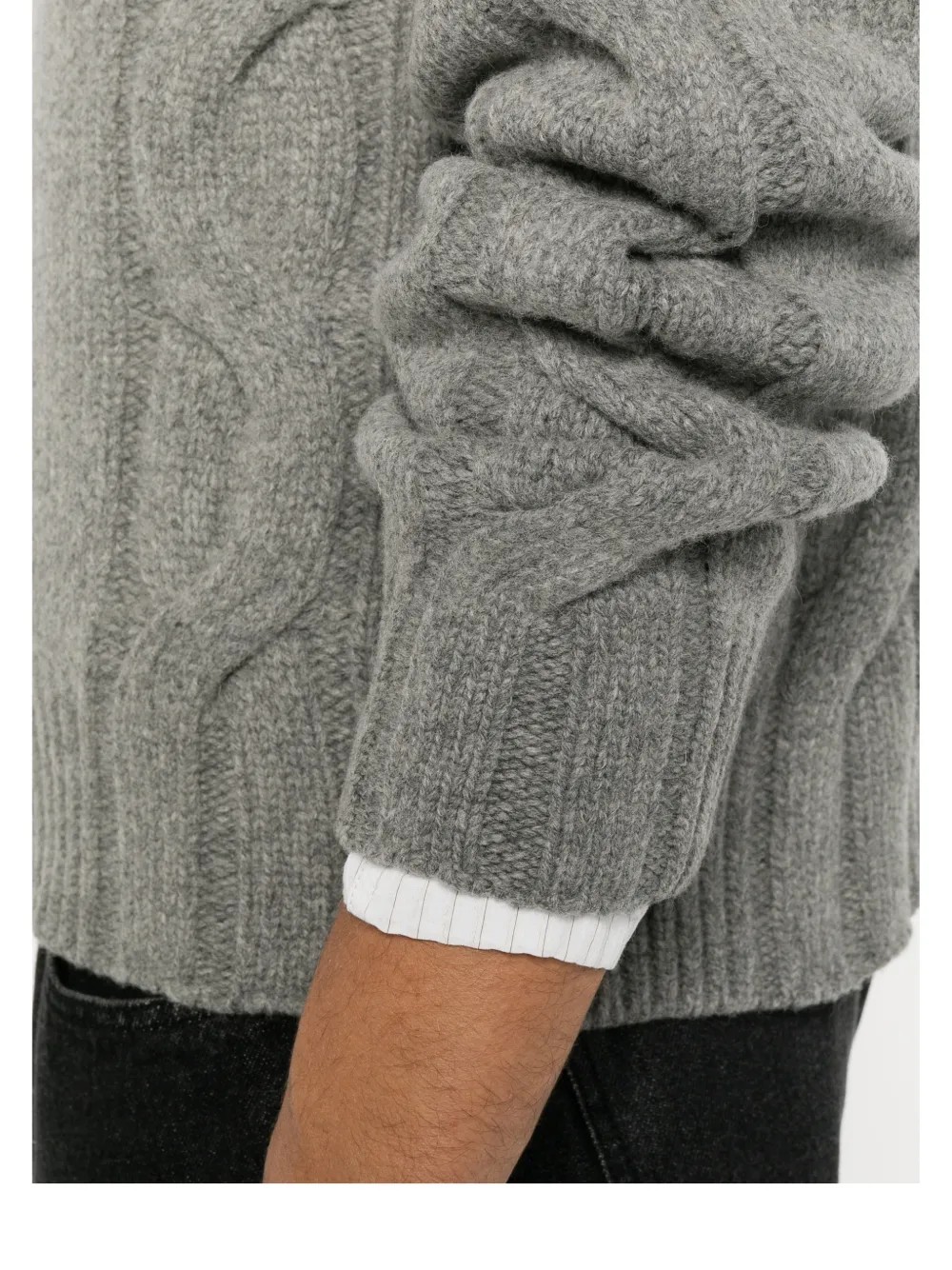 Axel Arigato Beam cable-knit sweater Grijs