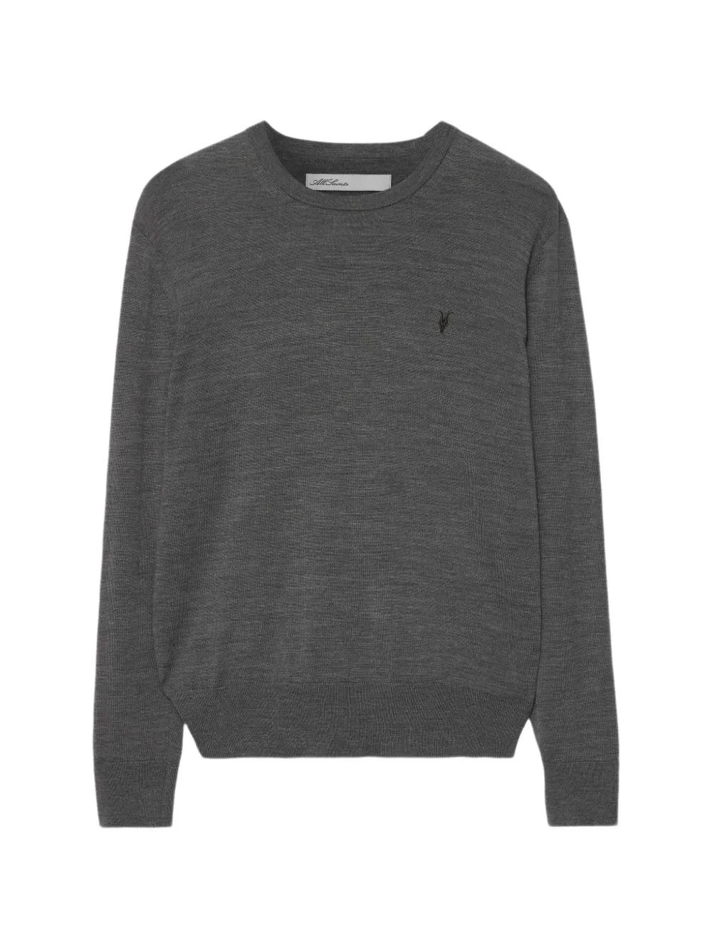AllSaints Mode Ramskull trui van merinowol Grijs