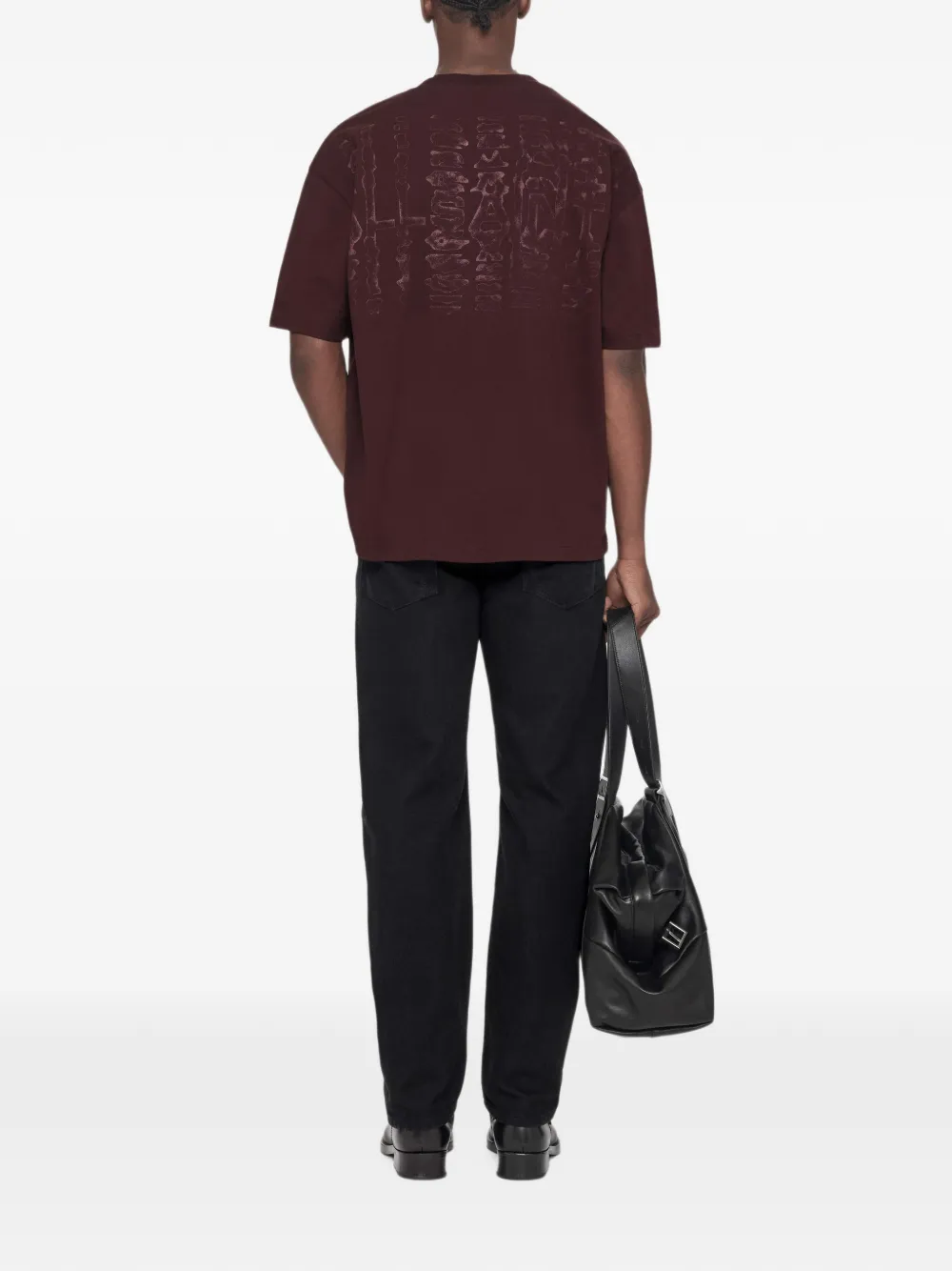 AllSaints Roller ruimvallend T-shirt met grafische print Bruin