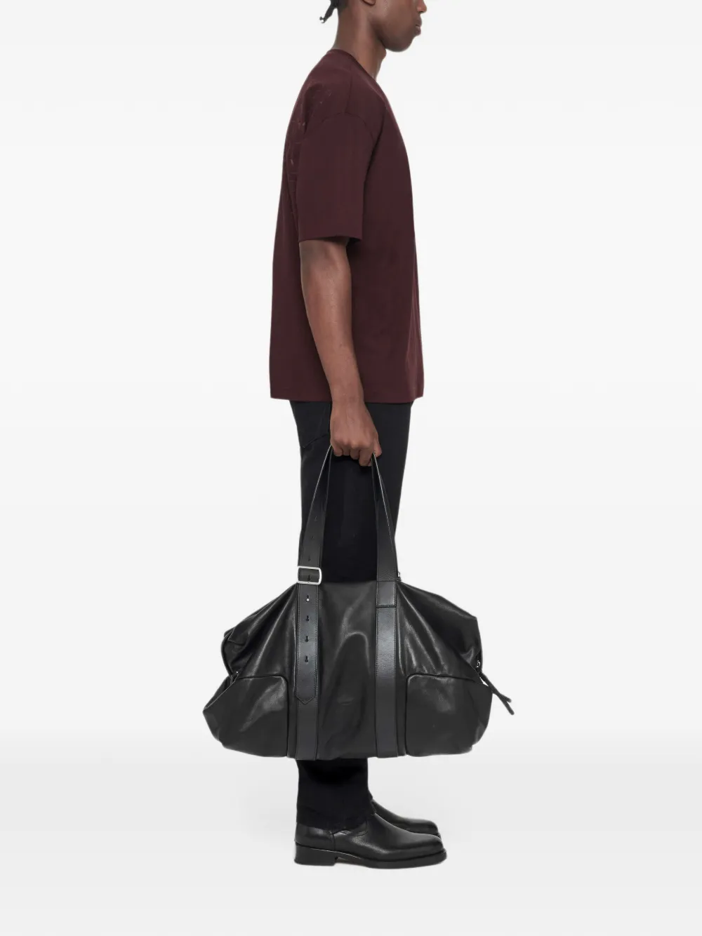 AllSaints Roller ruimvallend T-shirt met grafische print Bruin