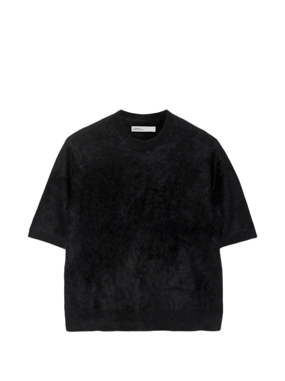 AllSaints T-shirt Ada in cashmere con vestibilità comoda - Nero