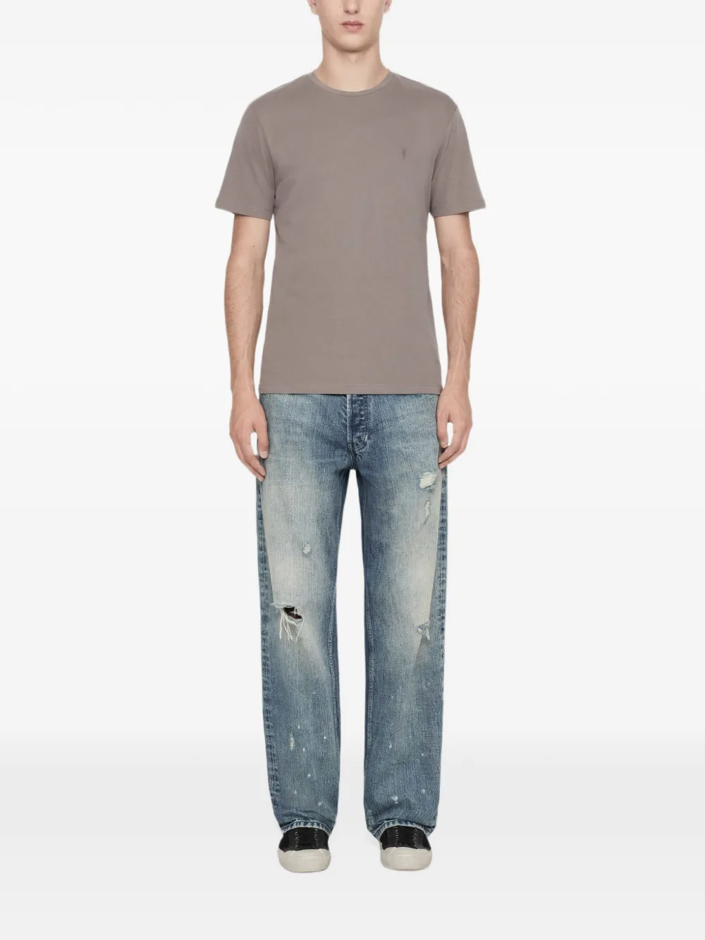 AllSaints Brace drie katoenen T-shirts Groen