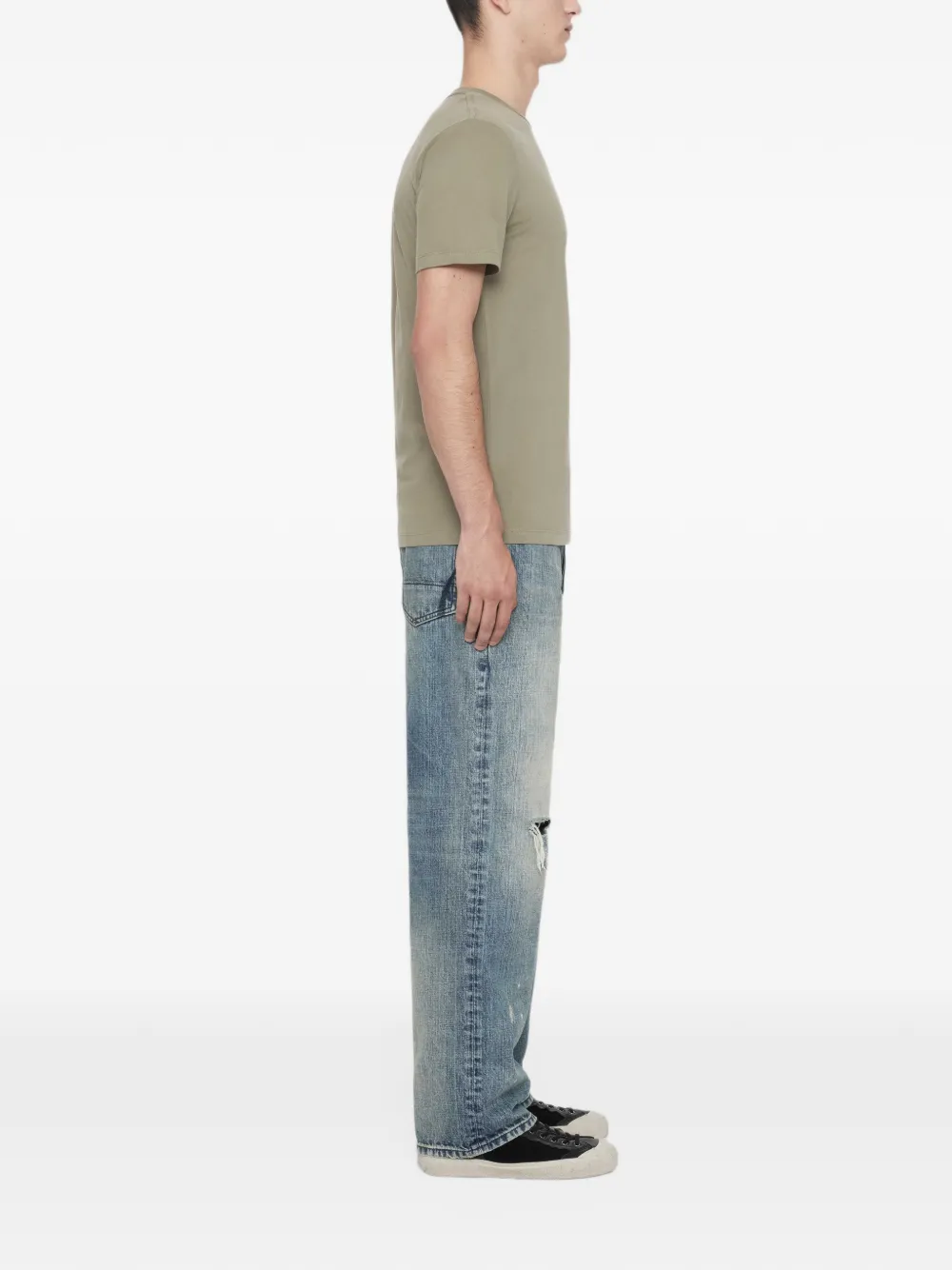 AllSaints Brace drie katoenen T-shirts Groen