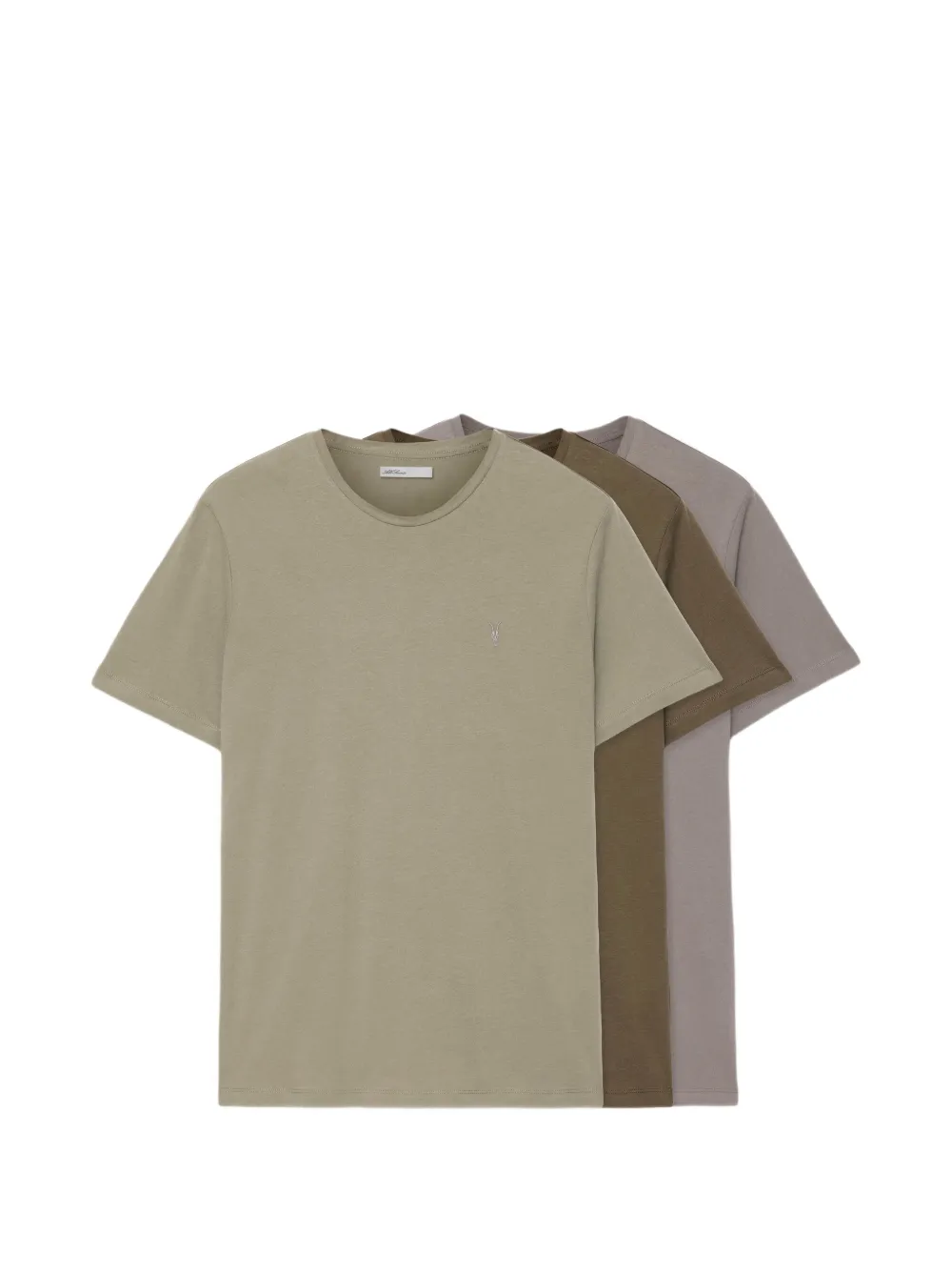 AllSaints Brace drie katoenen T-shirts Groen