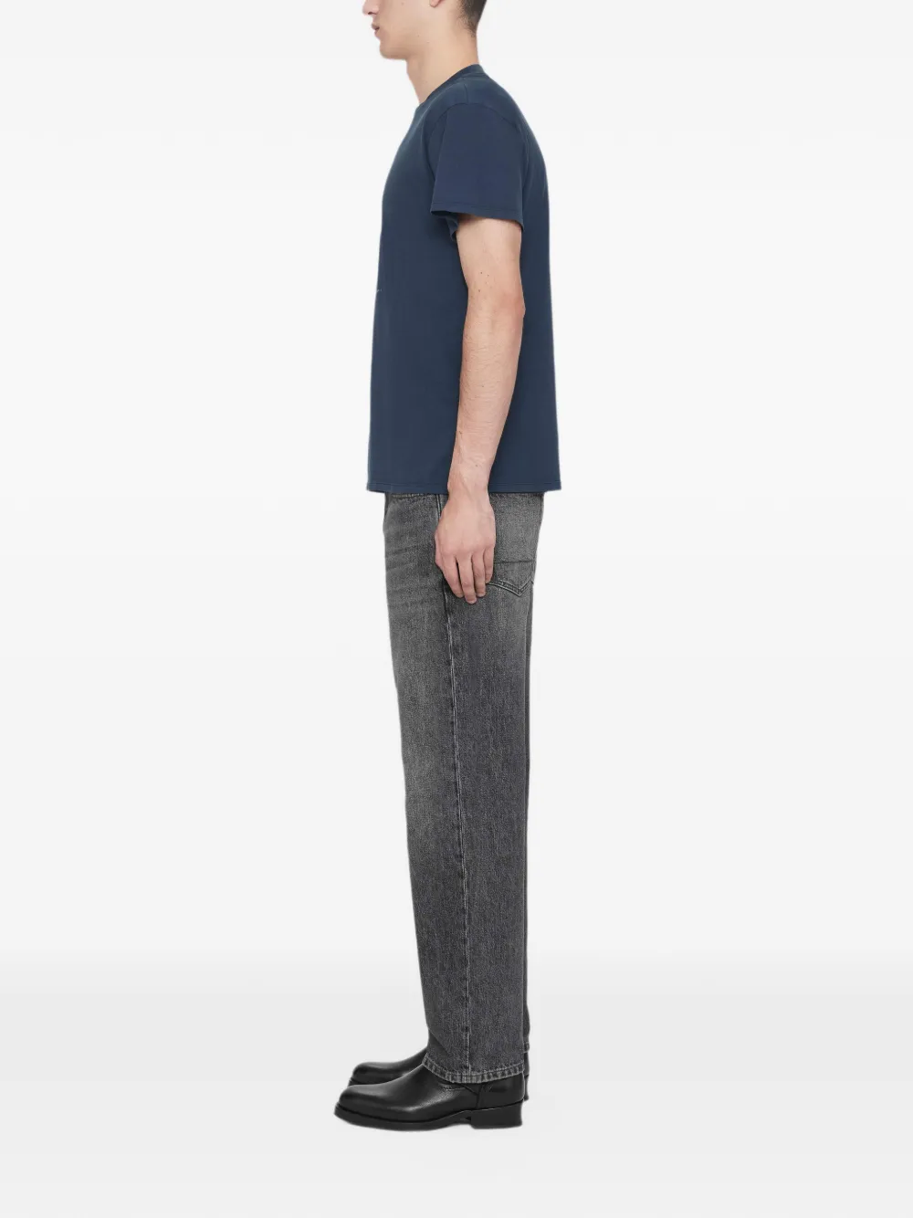 AllSaints Ramskull regular-fit T-shirt met print Blauw