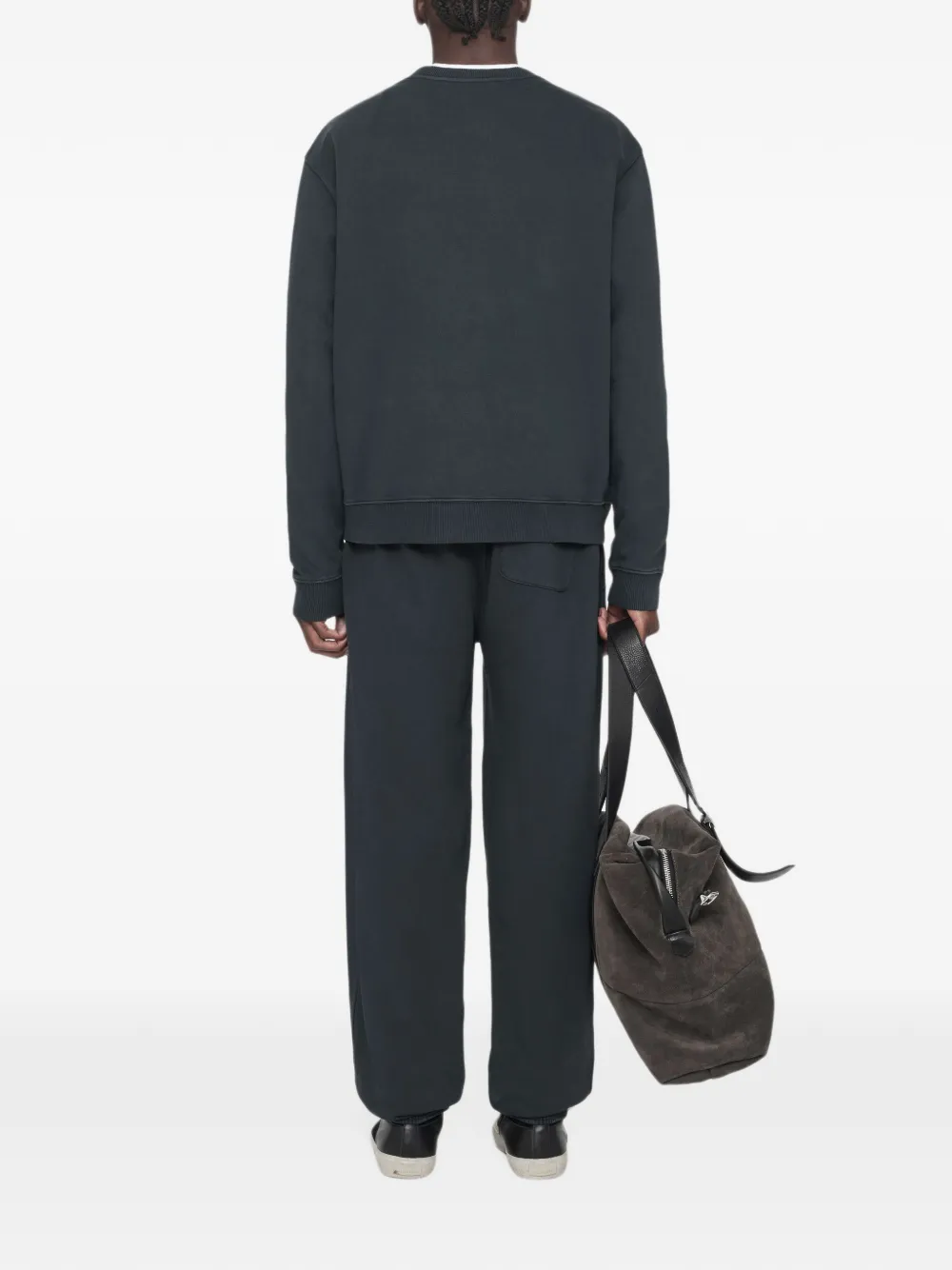 AllSaints River sweater met geverfd effect Blauw