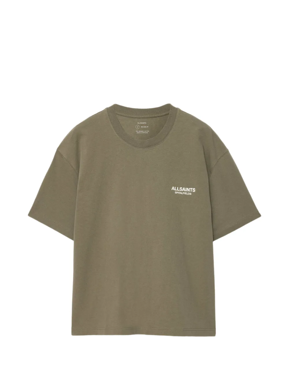 AllSaints Shadow ruimvallend grafisch T-shirt Groen
