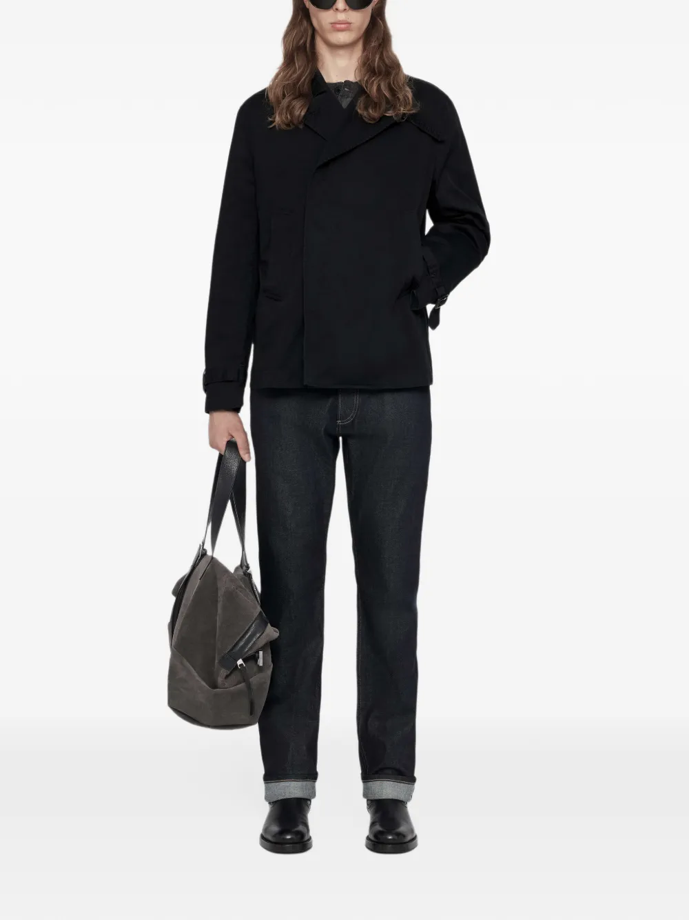 AllSaints Milford katoenen sailorjas Zwart