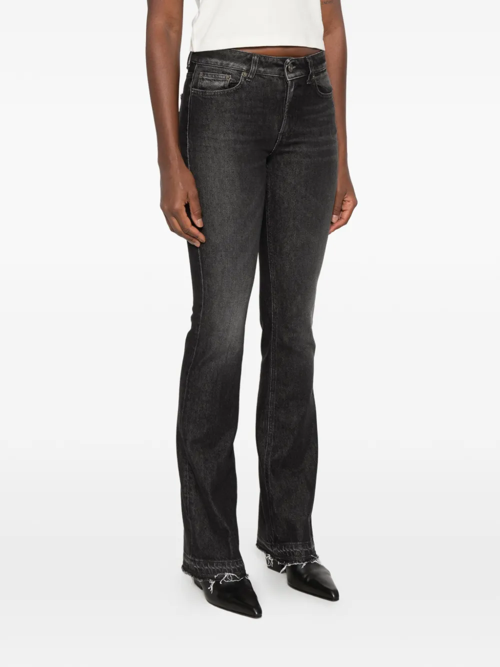 DONDUP New Lola bootcut jeans Zwart