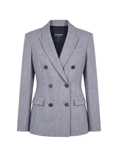 Patrizia Pepe double-breasted stretch-canvas jacket