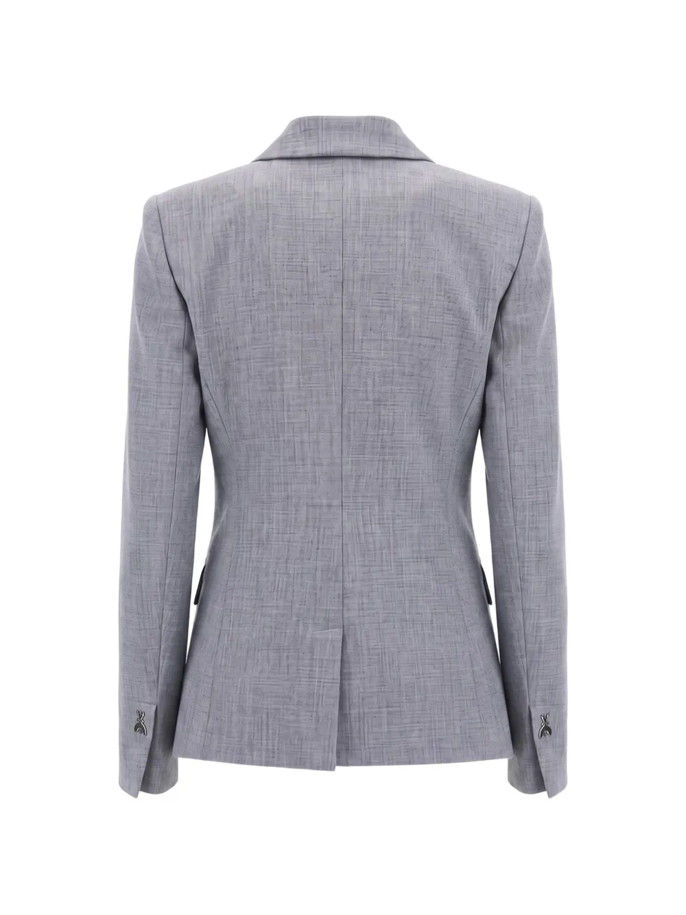 Patrizia Pepe double-breasted stretch-canvas jacket Grijs