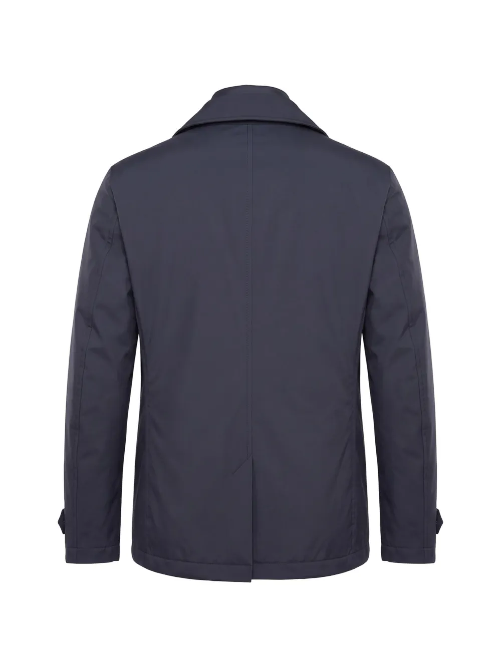 Moorer Albieri double-breasted satin jacket Blauw