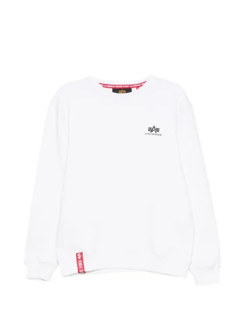 Alpha Industries logo-print sweater