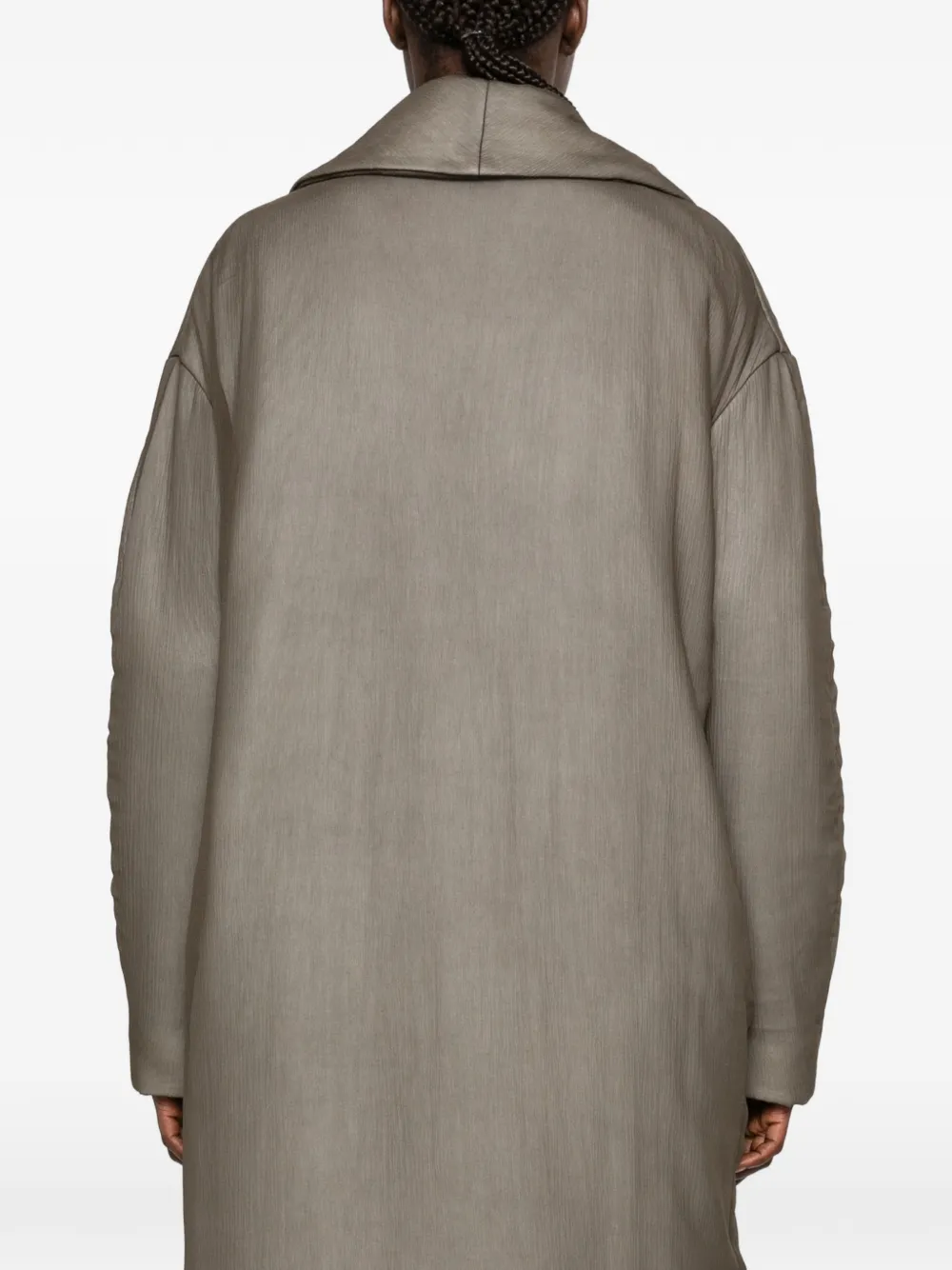 RUOHAN Willow Mergui shawl-collar padded coat Groen