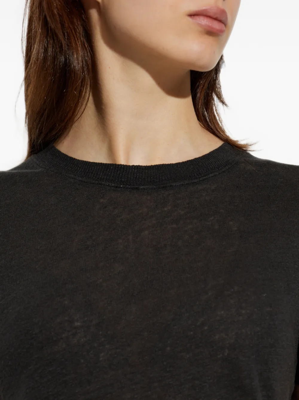 IRO Third crew-neck T-shirt Zwart