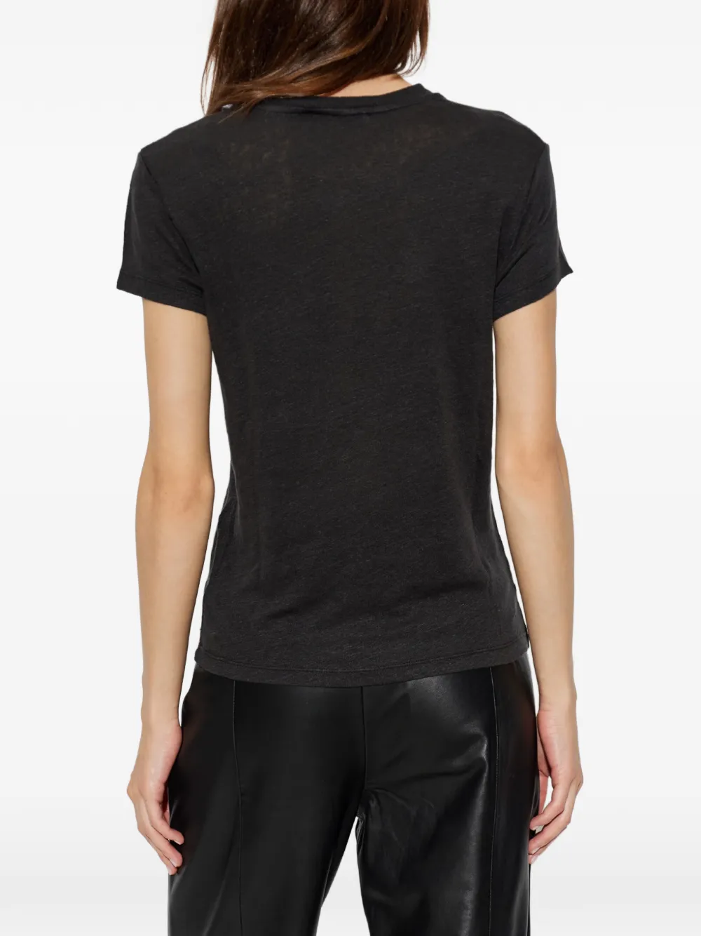 IRO Third crew-neck T-shirt Zwart