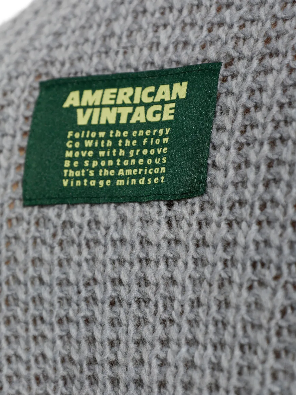 American Vintage Cyrow decoratief gebreide trui Grijs