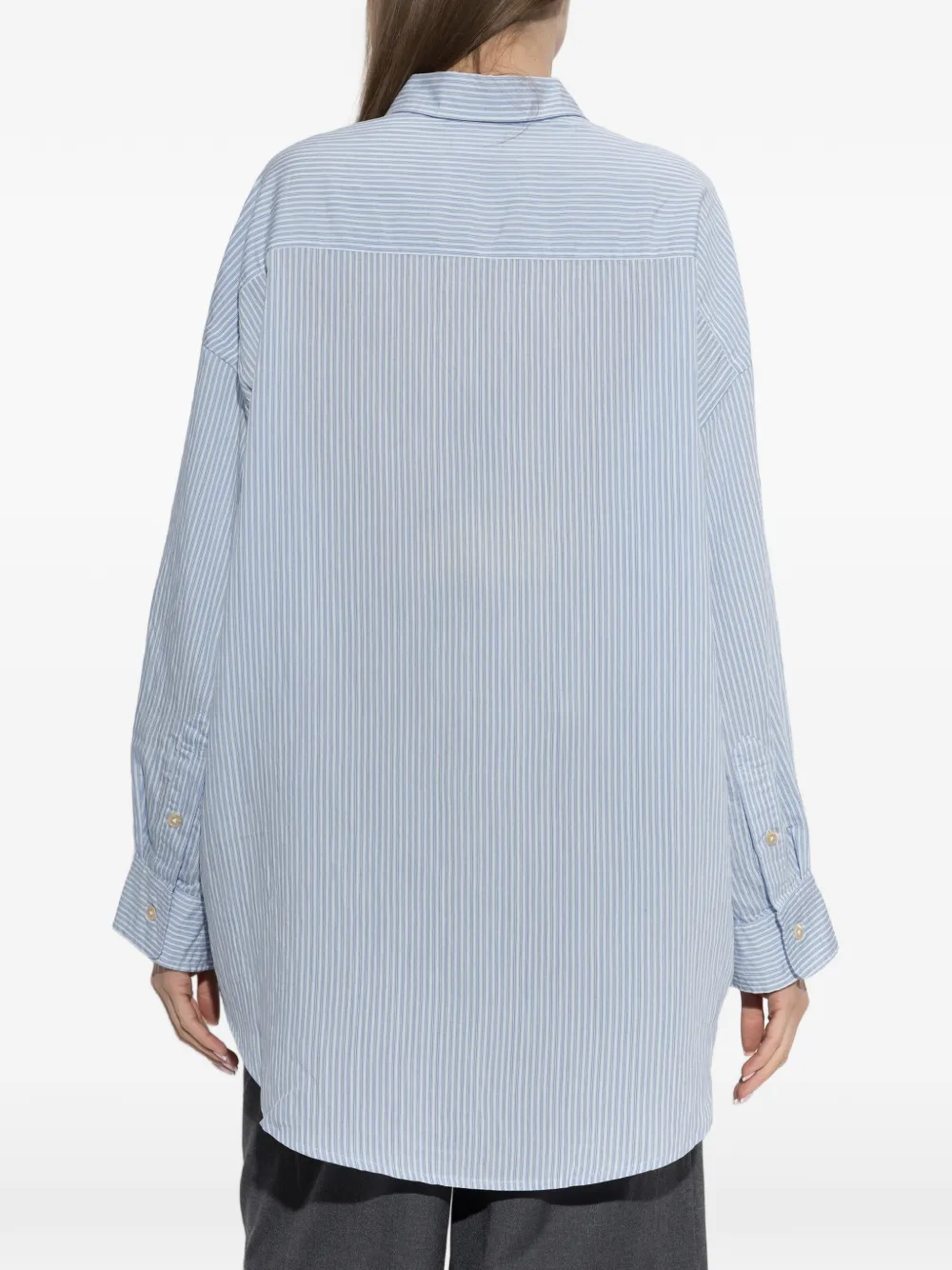 R13 Gestreept blouse Blauw