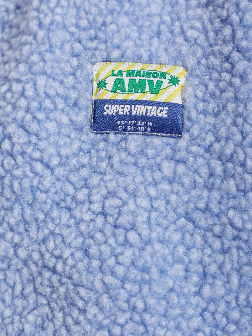 American Vintage logo-patch gilet jacket Blauw