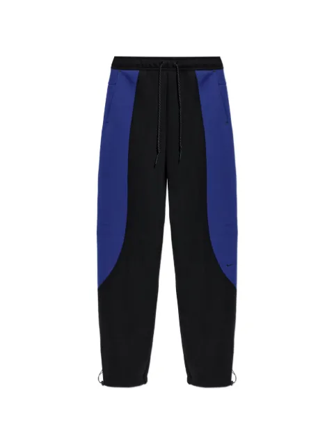 Nike Tech colour-block open-hem fleece trousers