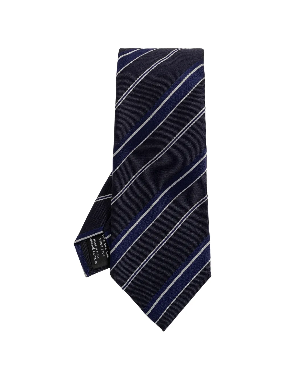 TOM FORD striped silk tie - Blu