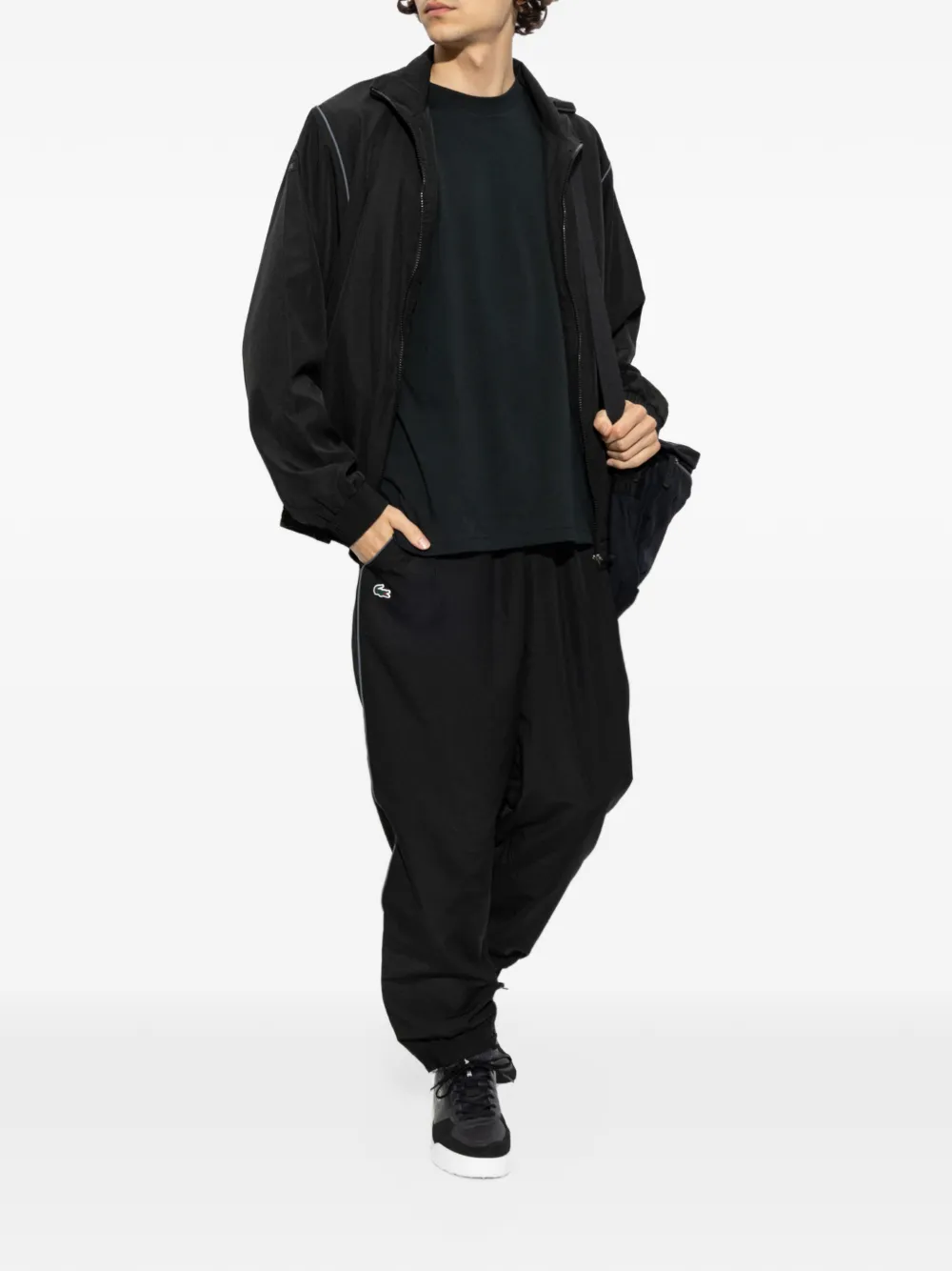 Lacoste T-shirt met logopatch Zwart