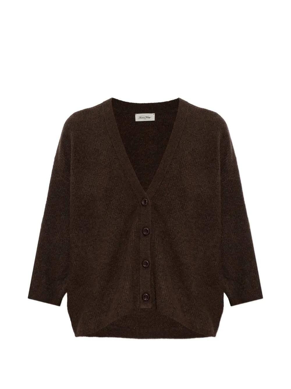 American Vintage Damsville oversized V-neck cardigan - Brown
