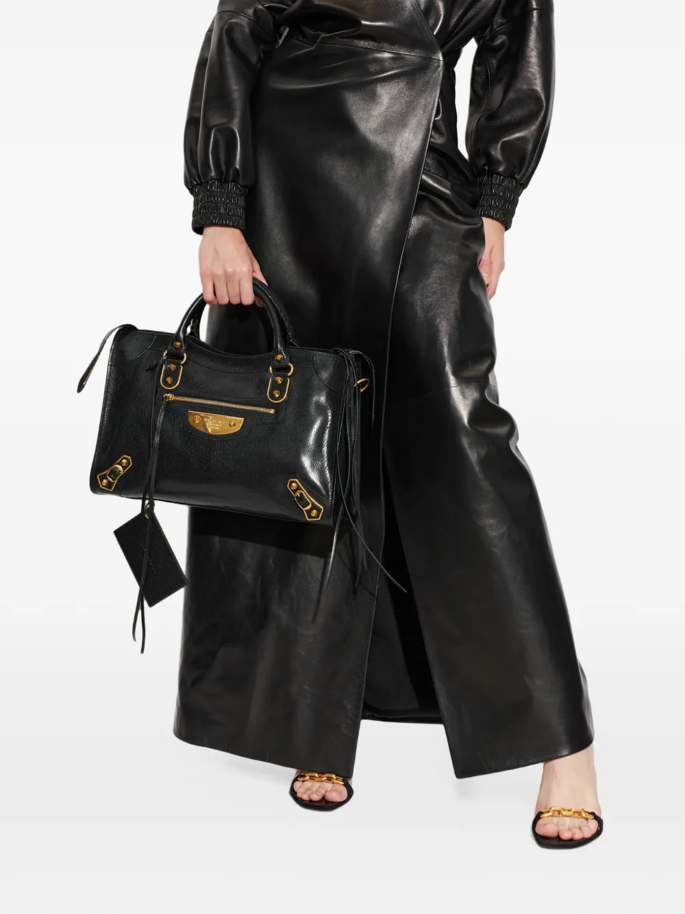 Balenciaga Le City Uptown bag medium in black Zwart