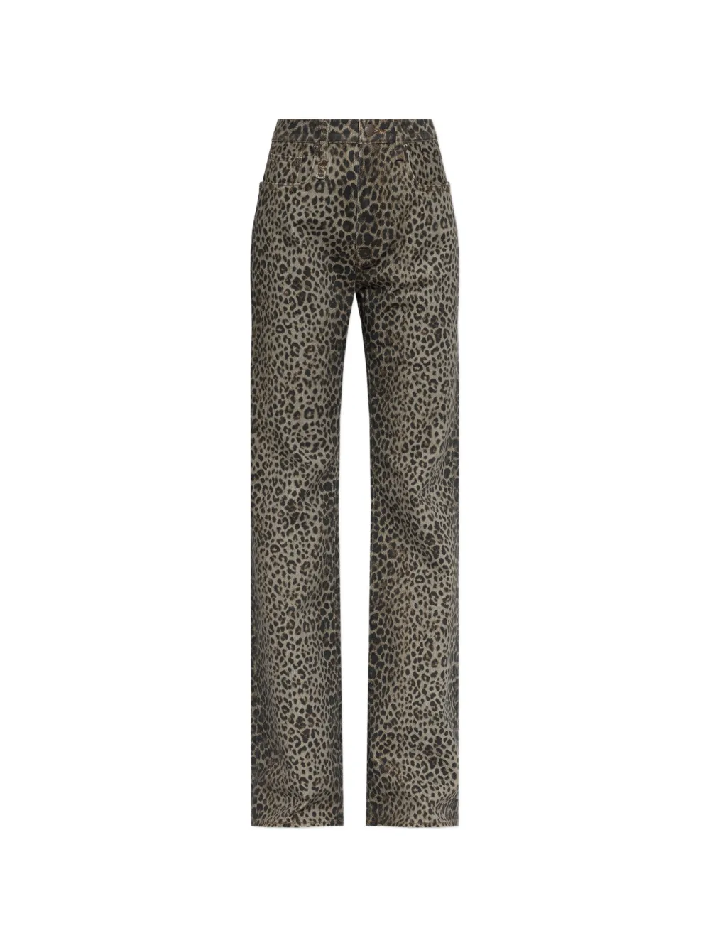 R13 Jane leopard-print jeans - Braun