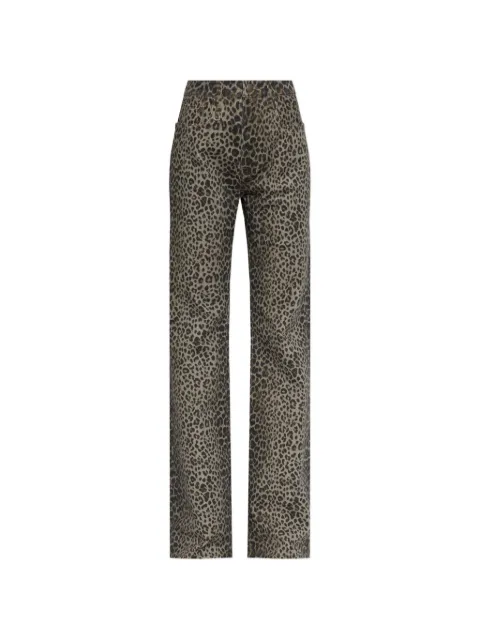 R13 Jane leopard-print jeans