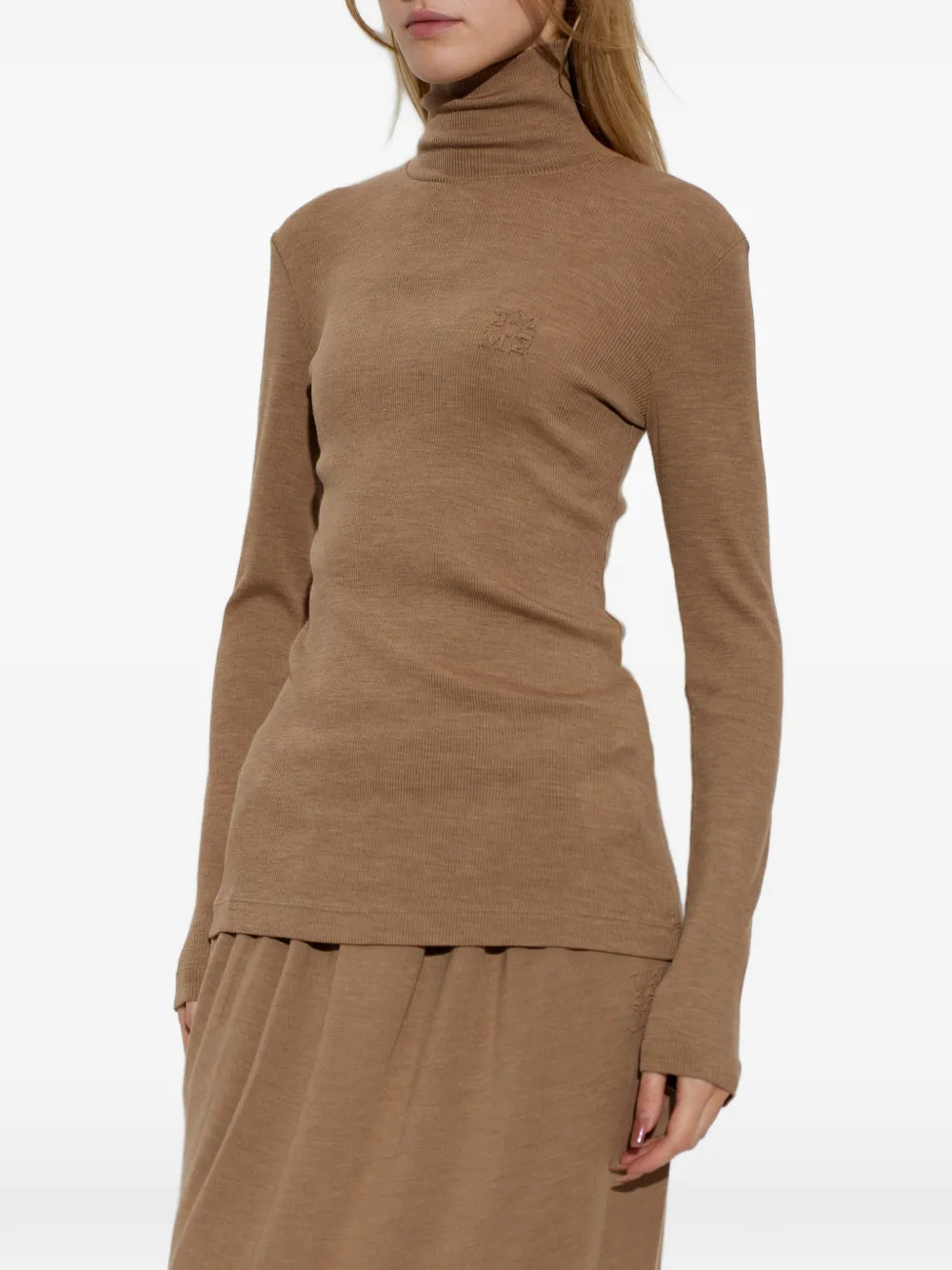 Max Mara Wollen coltrui Bruin