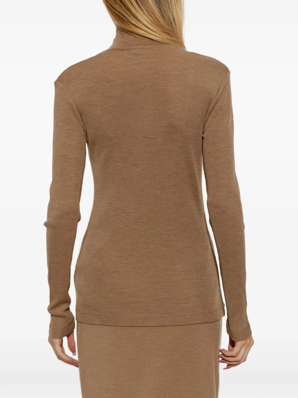 Max Mara Wollen coltrui Bruin