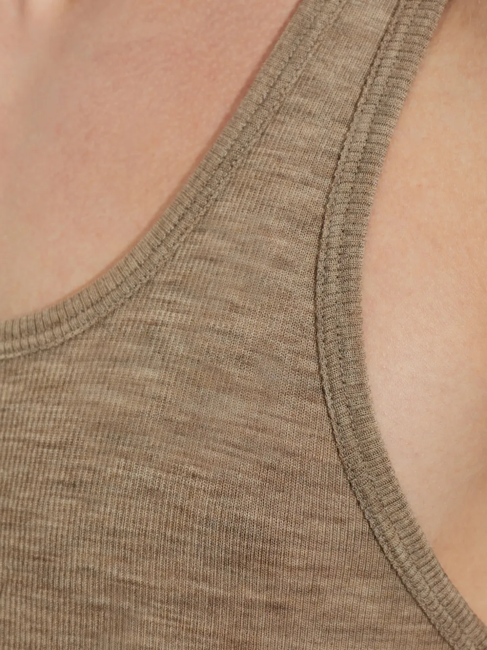 DSQUARED2 ribbed-knit tank top Beige