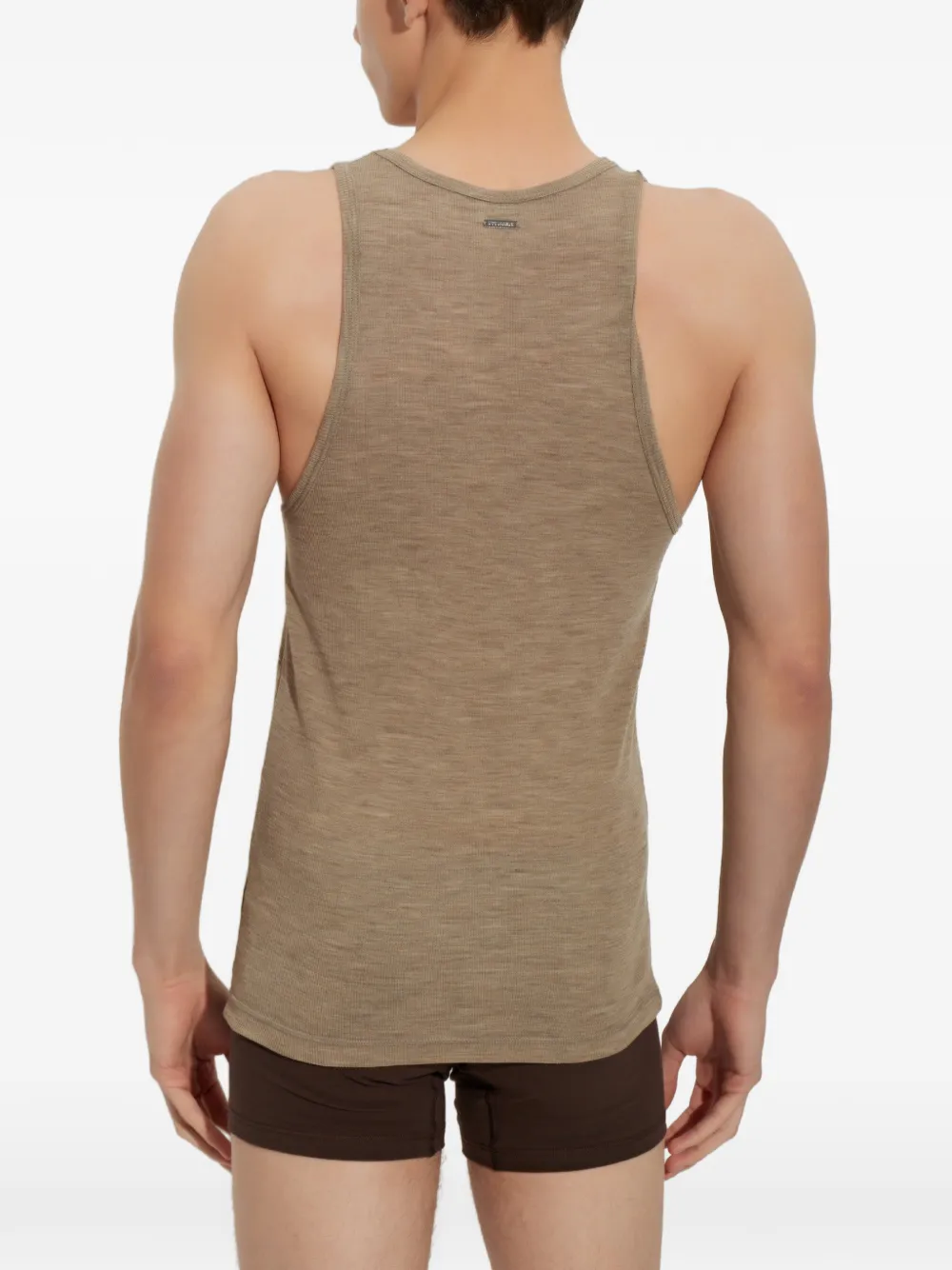 DSQUARED2 ribbed-knit tank top Beige