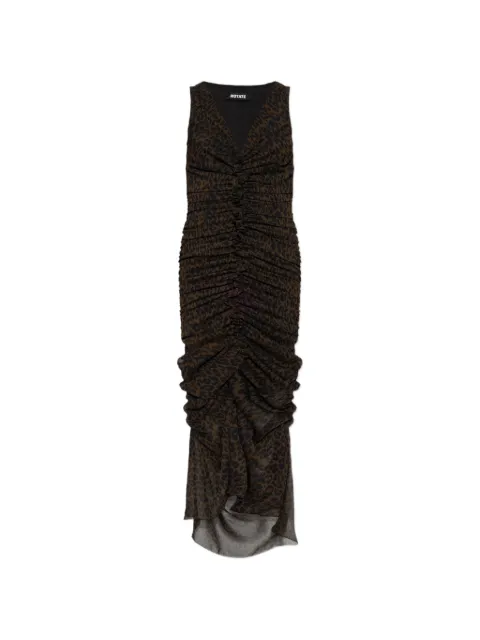 ROTATE BIRGER CHRISTENSEN vestido midi con diseño fruncido