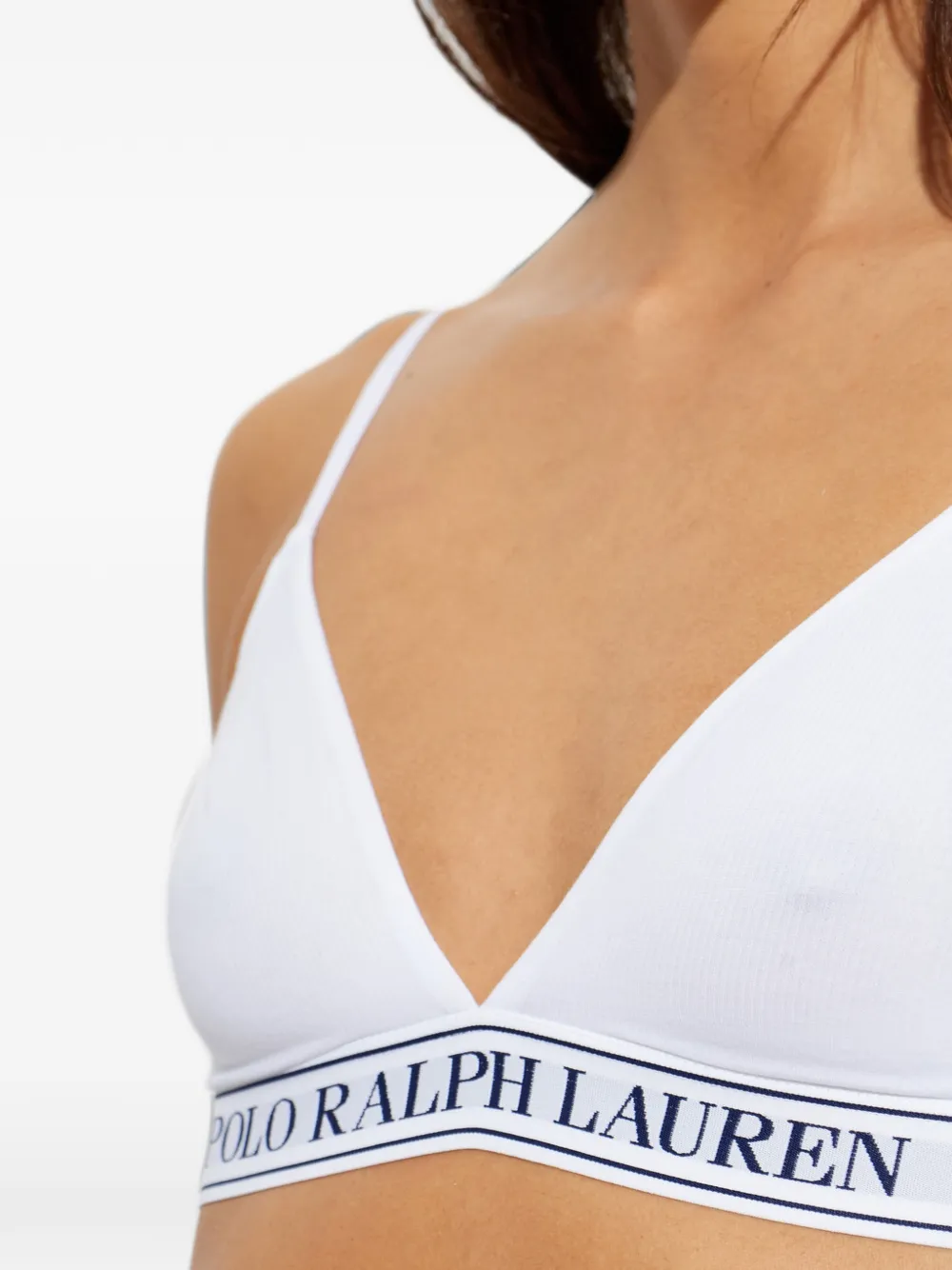 Polo Ralph Lauren logo-underband bra Wit