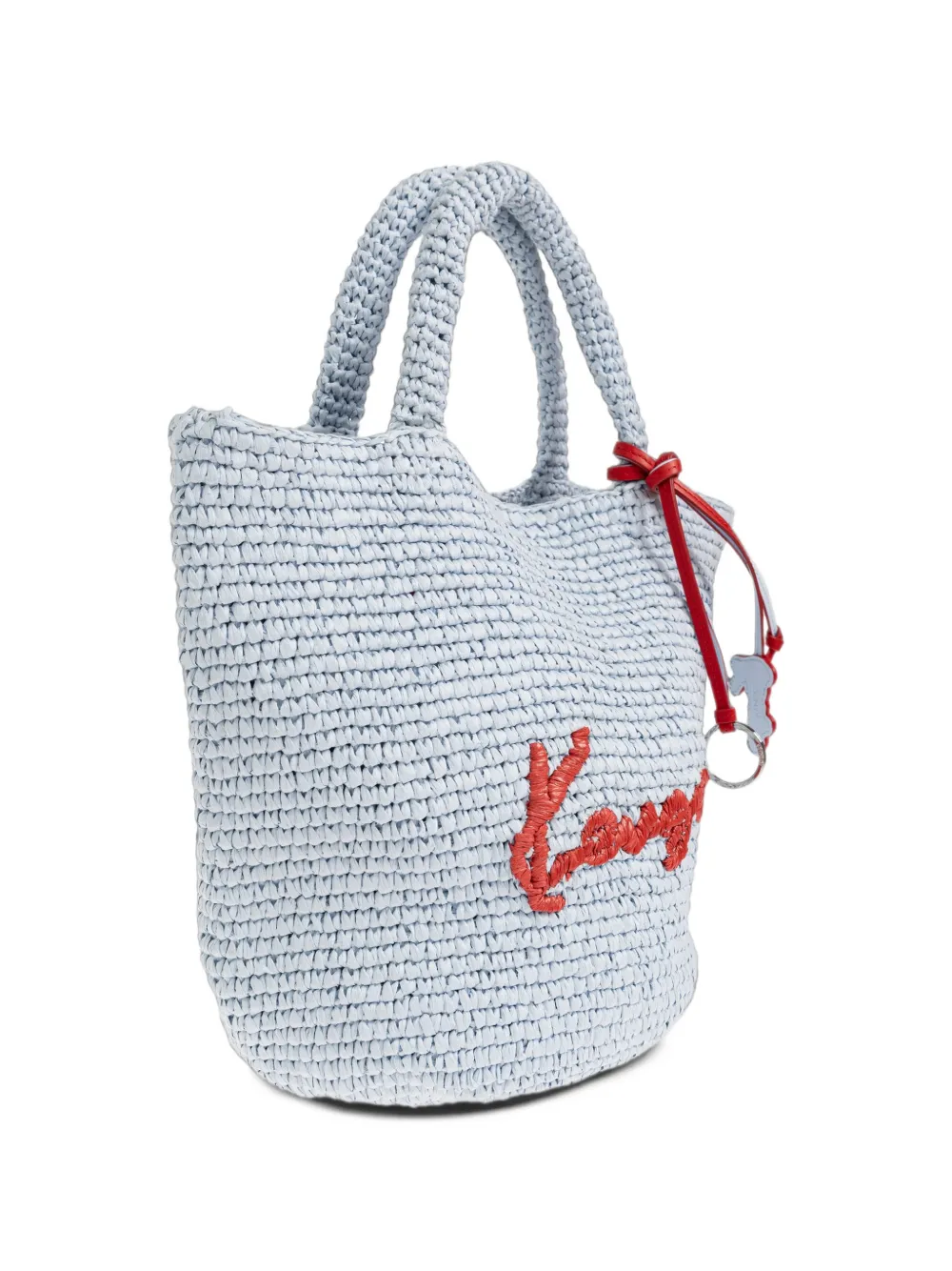 Kenzo Kleine shopper met geborduurd logo Blauw