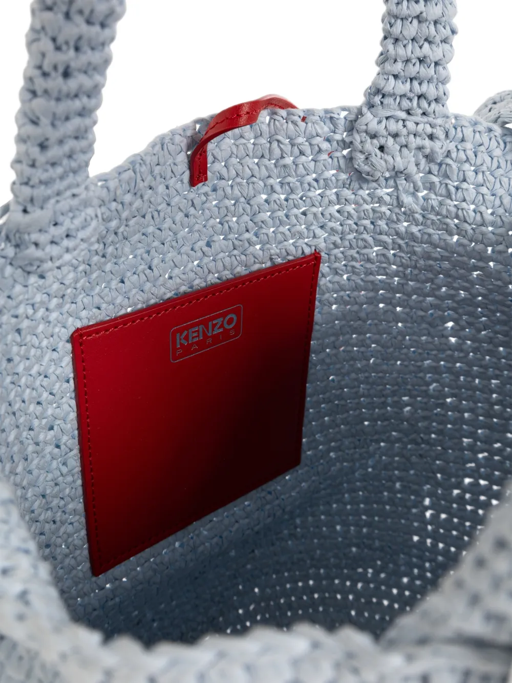 Kenzo Kleine shopper met geborduurd logo Blauw