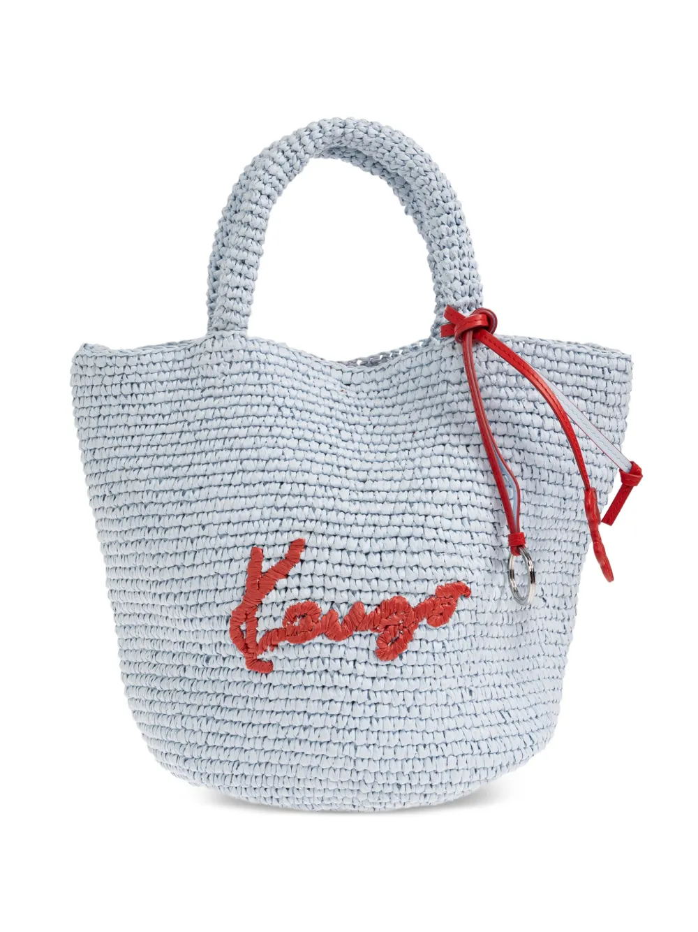 Kenzo Kleine shopper met geborduurd logo Blauw