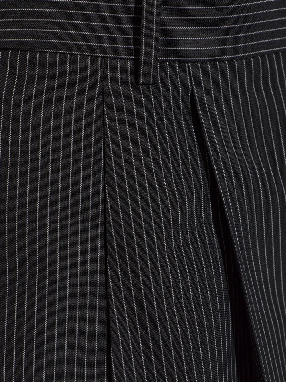 TOM FORD Plooibroek met krijtstreep Zwart