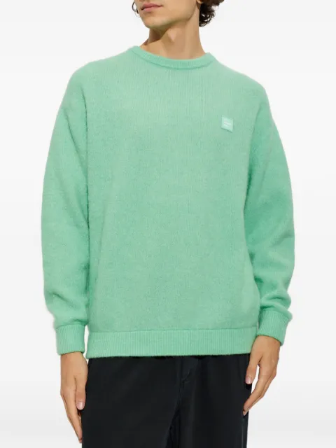 American Vintage Vitow logo-patch wool-blend sweater