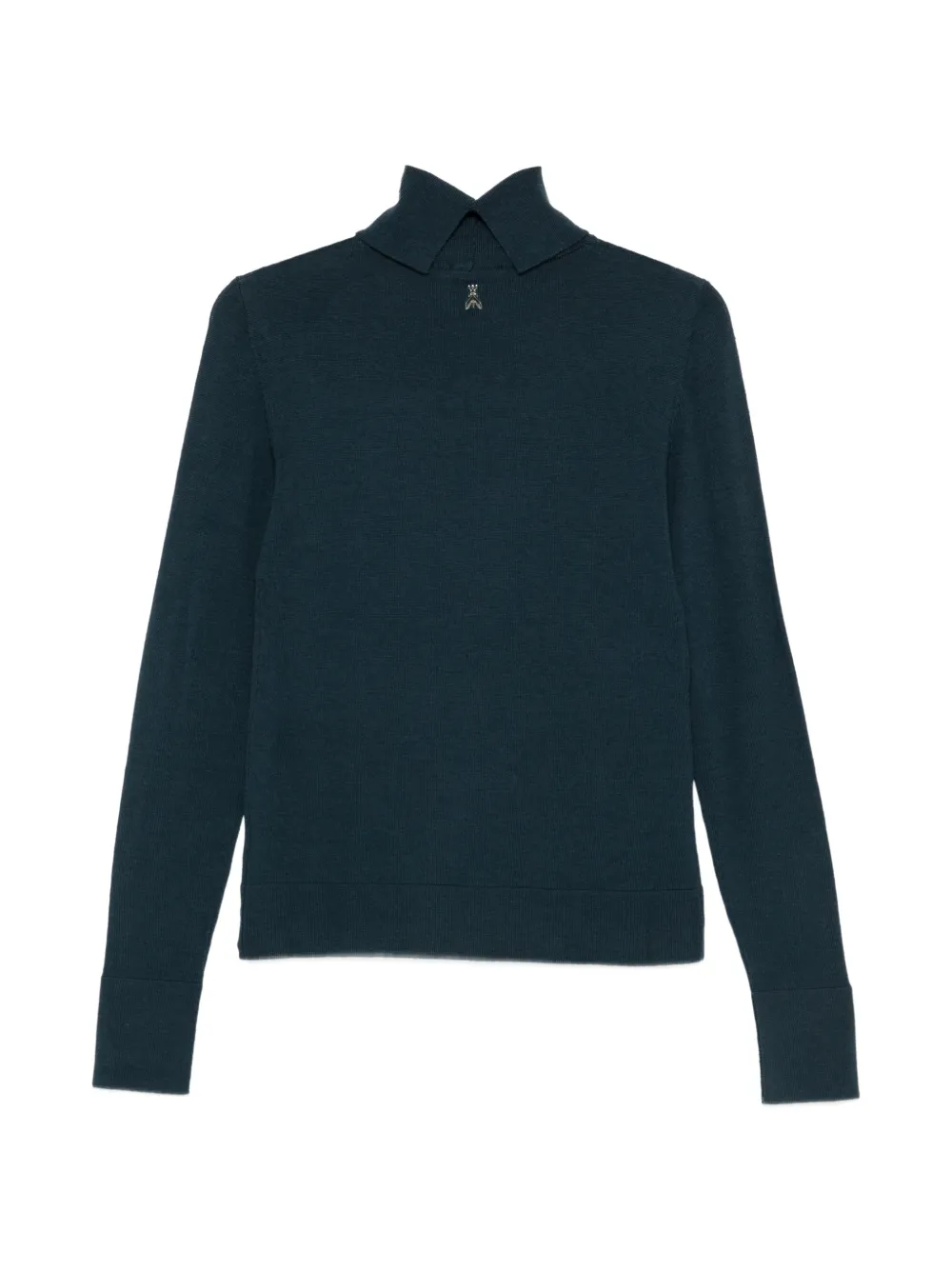 Patrizia Pepe Fly-plaque roll-neck sweater Blauw