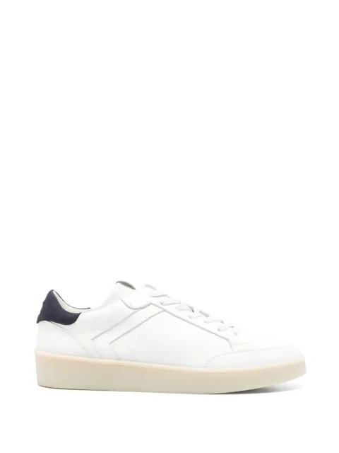 Canali leather panelled sneakers