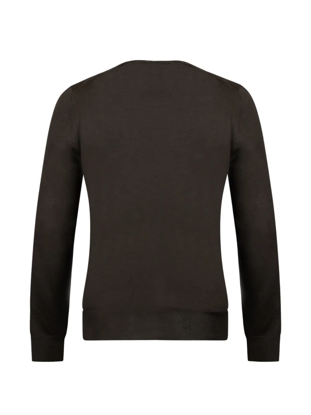 Gran Sasso crew-neck ribbed-trim sweater Bruin