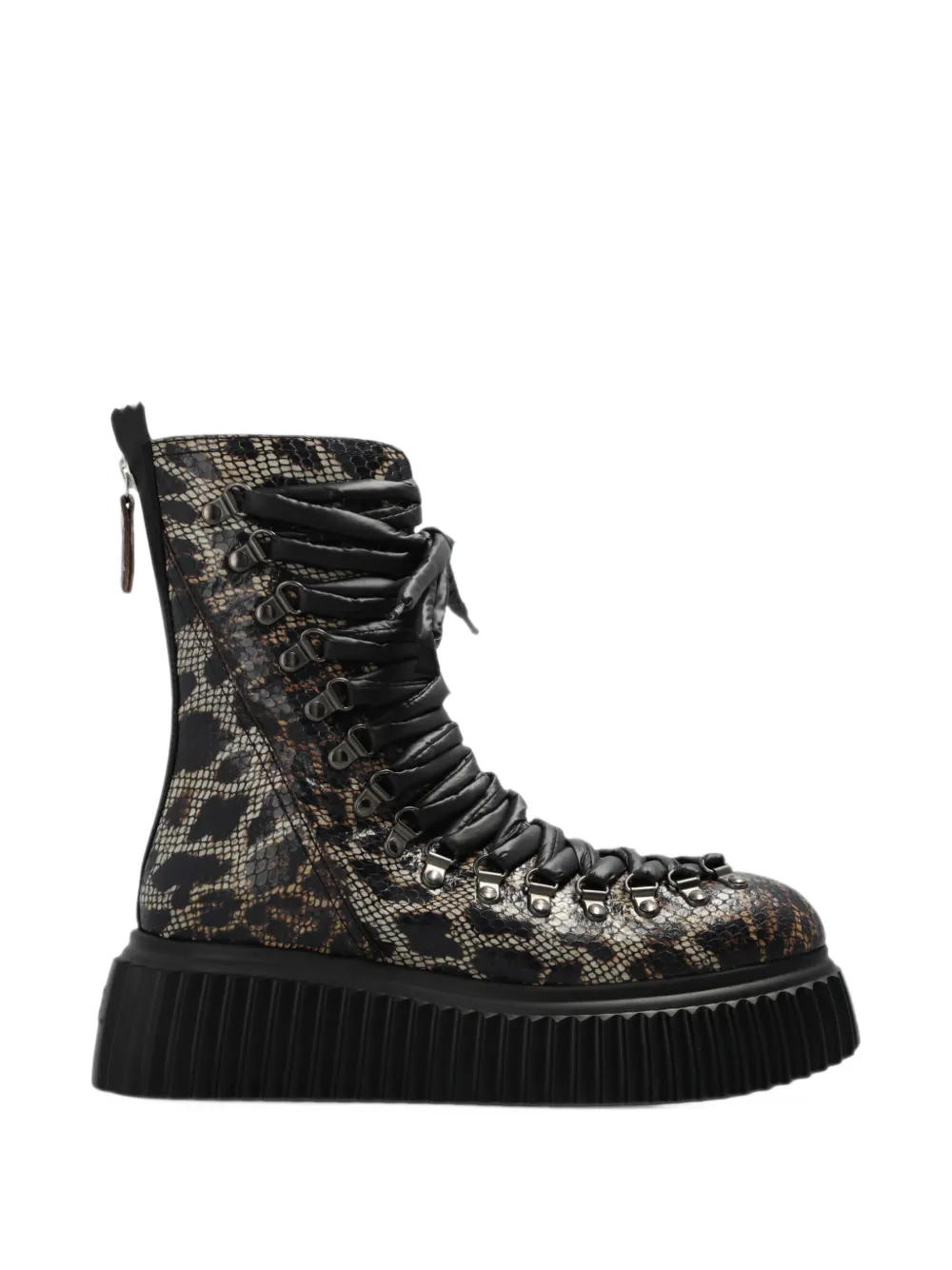 AGL Dromo snake-effect ankle boots - Marron AGL Dromo snake-effect ankle boots - Marron